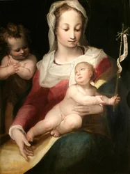 Madonna med barn och unga Saint John